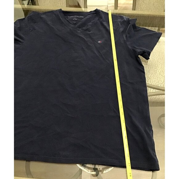 TOMMY HILFIGER MENS NAVY V-NECK SHORT SLEEVE T-SHIRT SIZE LARGE - Picture 6 of 6